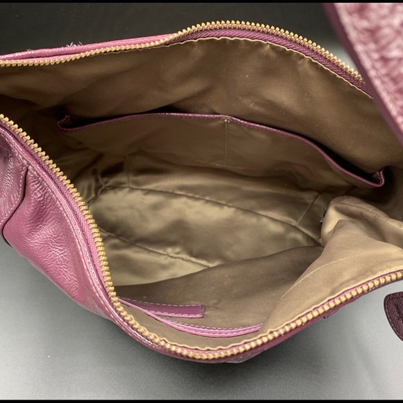 Cole Haan Med Hobo Bag Purse - Royal Berry Patent - Picture 7 of 8
